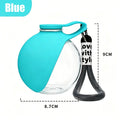 2-in-1 Portable Dog Water Bottle with Lanyard Hook Foldable Silicone Dog Bowl Leak-proof Compact Travel Pet Feeding Bottle