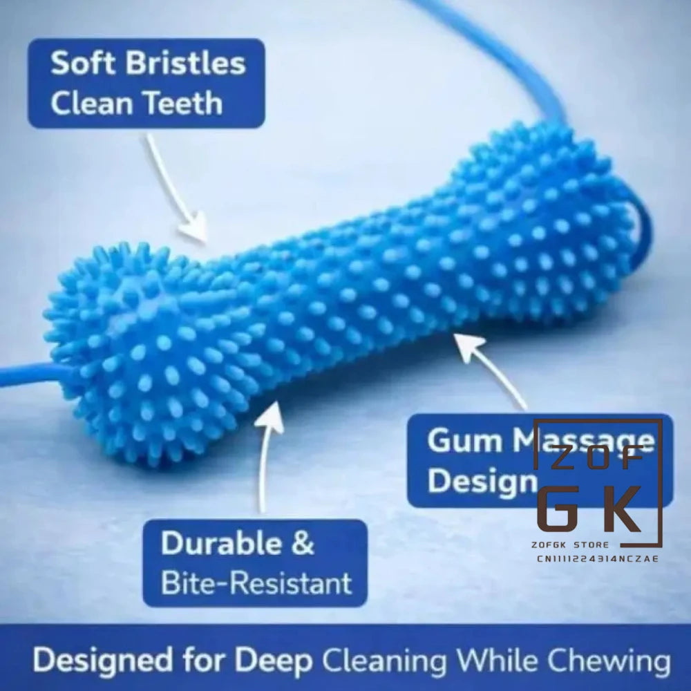 Dog Toothbrushing Toy Suction Cup Pull Rope Dental Chew Stick Rubber Teeth Cleaning Toy interactive Snack Dispensing Ball