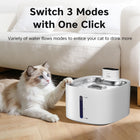 Wireless cat water fountain with motion sensor
