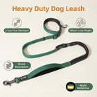 Hands-free crossbody dog leash with double handles